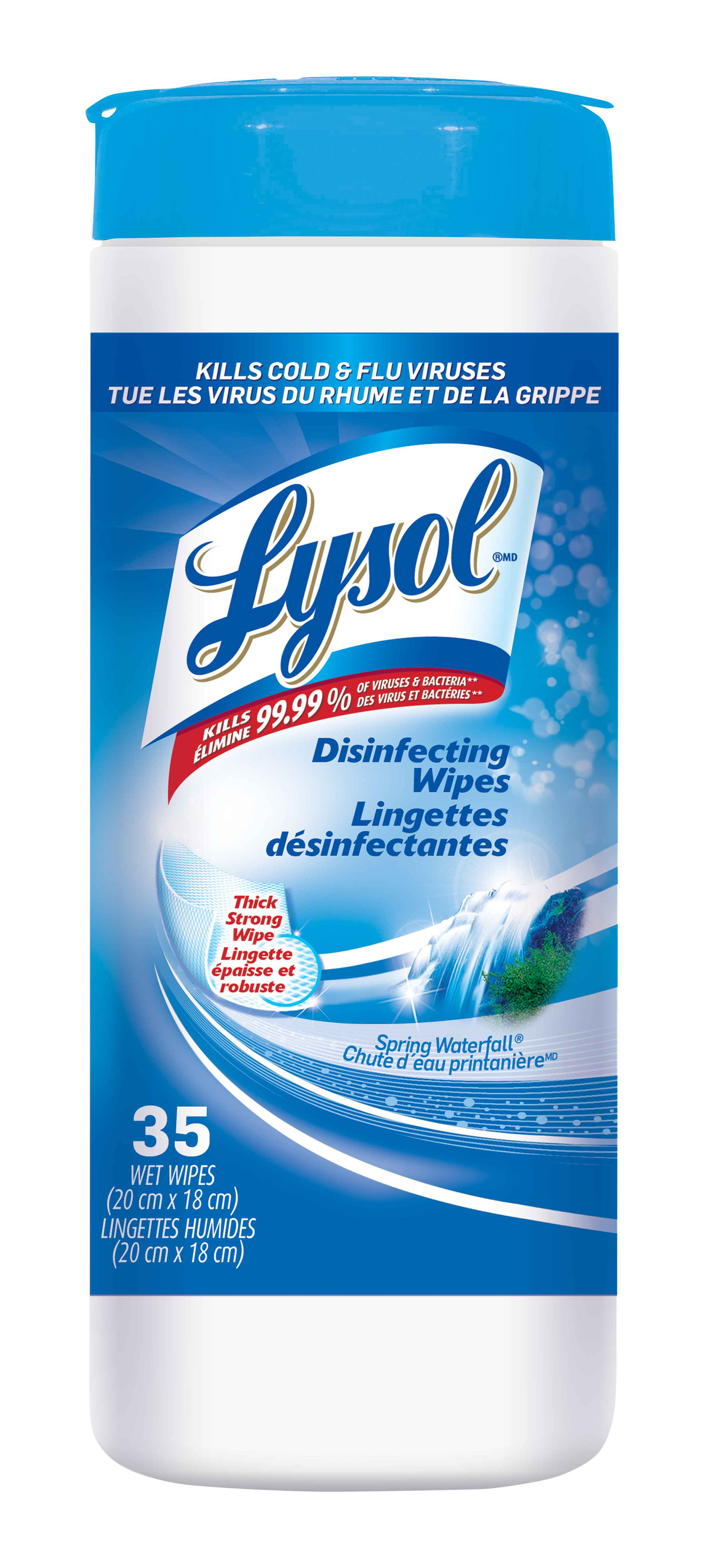 LYSOL® Disinfecting Wipes - Spring Waterfall (Canada)
